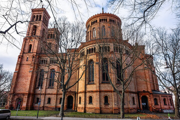 Protestant Church of St. Thomas (Thomaskirche, 1865-1869) was the largest church in Berlin before the construction of the Berliner Dom. Berlin, Germany. © dbrnjhrj