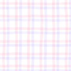 Pink Purple Plaid Hand Drawn Background