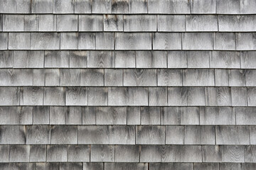 Weathered grayish cedar siding background