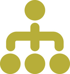 Fototapeta premium organization chart icon 