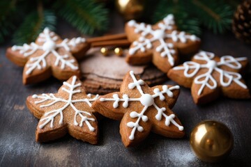 christmas cookies and christmas tree