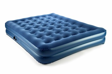 blue square air mattress. Generative AI