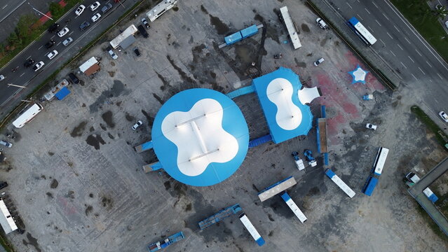 Lona de Circo Vista de cima