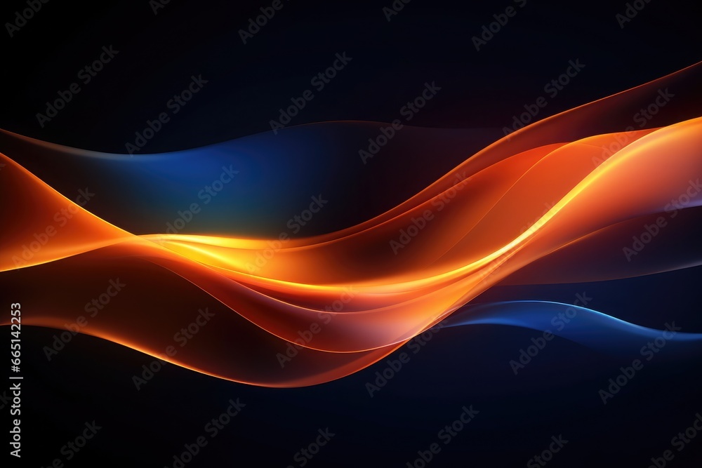 Poster abstract colorful wave and curve lines with technology background. abstract frequency sound wave tec