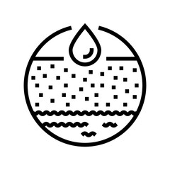 aquifer analysis hydrogeologist line icon vector. aquifer analysis hydrogeologist sign. isolated contour symbol black illustration