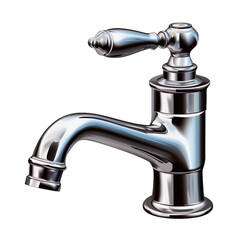 faucet on a transparent background