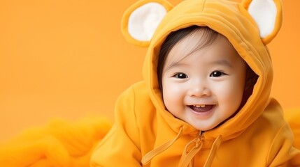 Happy asian baby