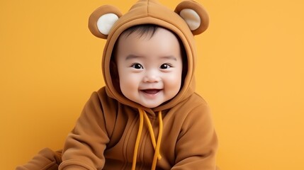 Happy asian baby