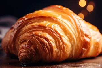 Flaky French Perfection: A Golden Croissant Delight