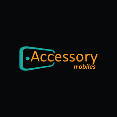 mobile accessories store and repair store logo design vector format