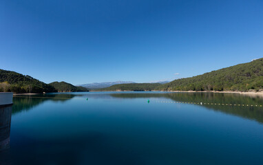 The artificial lake Pant&agrave; de Sant Pon&ccedil; @ Clariana de Cardener, Catalonia, Spain.