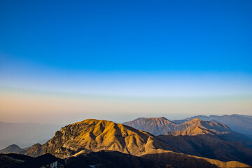 Wugong Mountain, Pingxiang City, Jiangxi Province - sea of clouds and mountain scenery at sunset