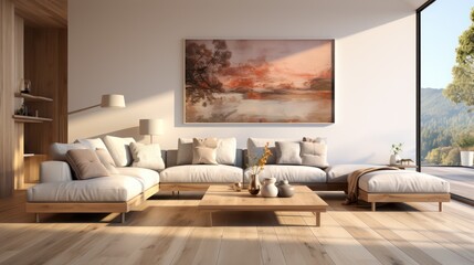 Fototapeta na wymiar Contemporary living room interior