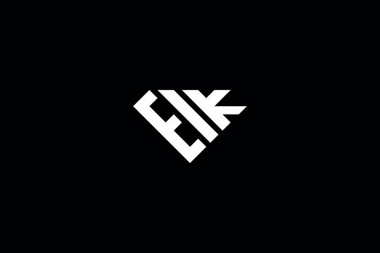 EIK letter logo creative vector template