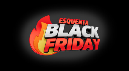 Selo 3D Esquenta Black Friday
