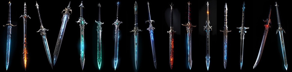 Ultrawide Collage Fantasy Swords