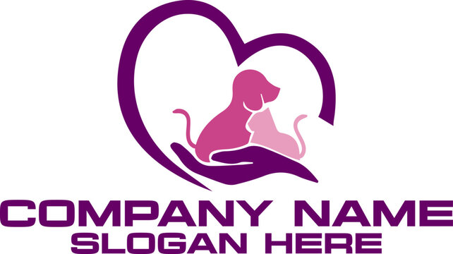 simple logo of animal feed shop