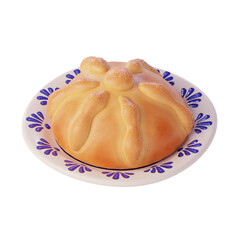 Stylized Pan de Muerto