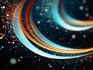Abstract particle effect background