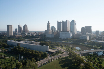 Columbus, Ohio skyline.