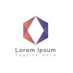 abstract app icon logo design template, abstract gradient colorful company logo design template