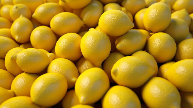 Citrons jaunes, fruit. Nourriture, cuisine. Pour conception et création graphique.
