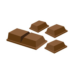 chocolate icon logo vector design template