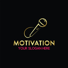 Obraz na płótnie Canvas motivation logo design vector