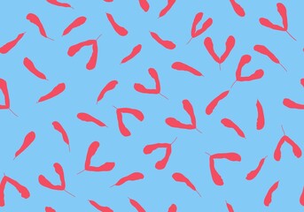 Autumn leaves seamless maple pattern for wrapping paper and fabrics and linens and kids clothes print