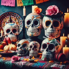 Day of the Dead. Generative AI