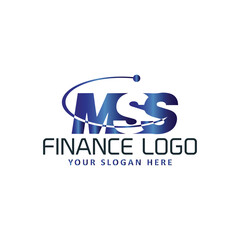 letters mss and ms logo design vector