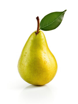 Pear Studio Shot Isolated on Clear Background, Food Photography, Generative AI