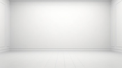 Empty light white room background. AI generated image