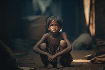 Poor, hungry. Problem of global significance, low level of society, social injustice, members of society in need of help. Poverty -stricken children and sick adults.