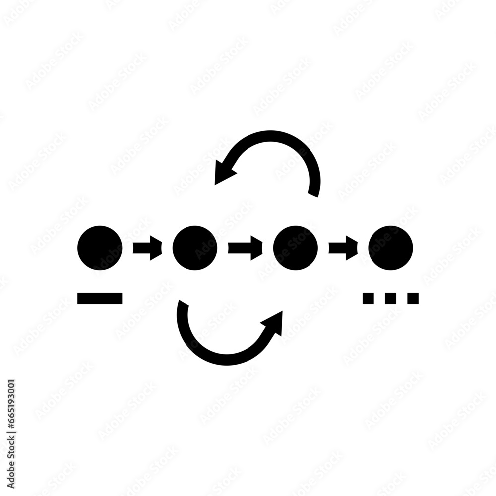 Poster prototyping phase analyst glyph icon vector. prototyping phase analyst sign. isolated symbol illustr