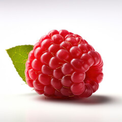 Raspberry Studio Shot Isolated on Clear Background, Food Photography, Generative AI