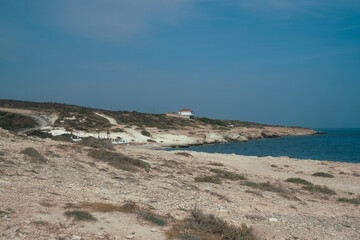 White stones Limassol, the sea and water