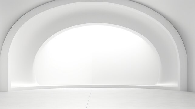 Light white empty room background. AI generated image