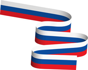 Slovakia Independence Day National Flag Wavy Ribbon