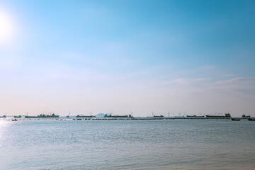 Pingtan Island, Fuzhou City, Fujian Province-fishing port pier from aerial photography perspective