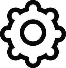 Settings Gear Rounded Icon