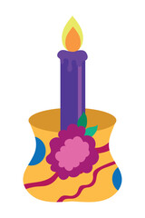 dia de los muertos candle