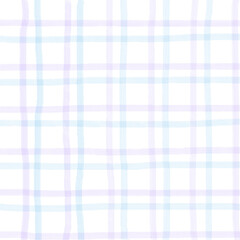 Blue Purple Plaid Hand Drawn Background