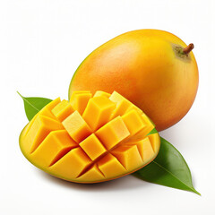 Mango Studio Shot Isolated on Clear Background, Food Photography, Generative AI