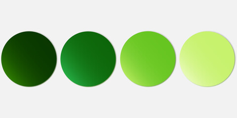 Vector illustration of round paper notes. Eps10.