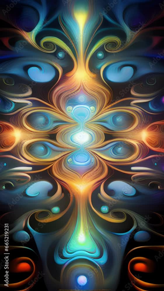 Poster unleash your minds eye and surrender to a visual kaleidoscope of swirling patterns and mesmerizing i