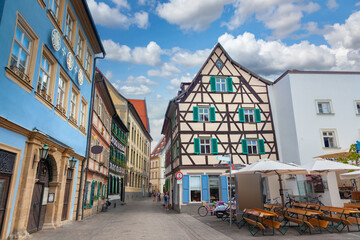 Fototapeta na wymiar Bamberg street view