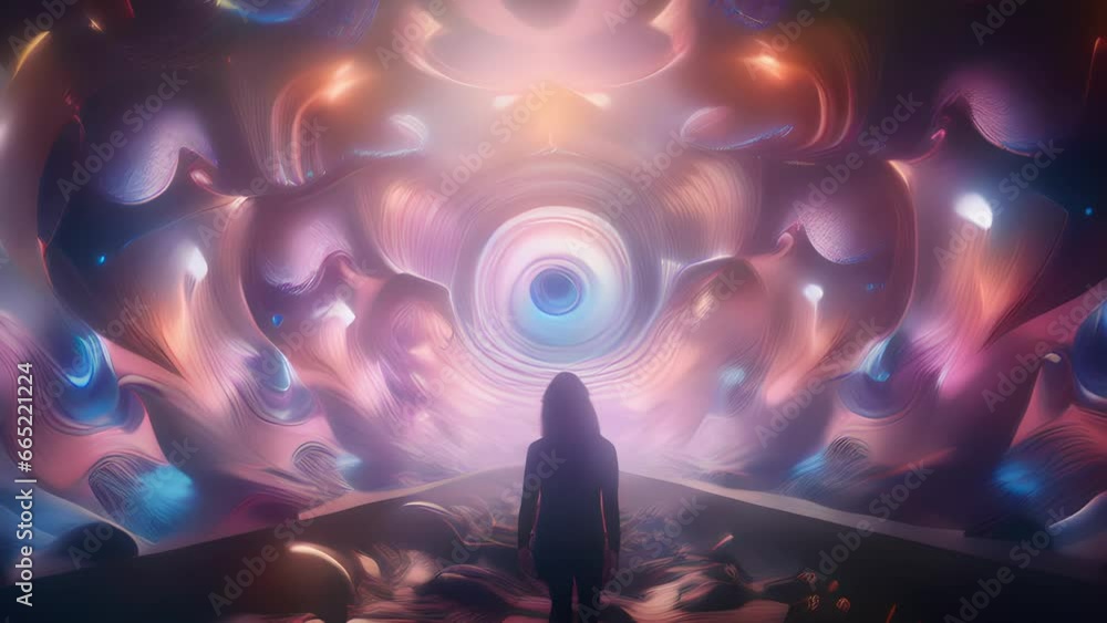 Poster experience a symphony of visuals as this psychedelic video combines mesmerizing imagery with a hypno