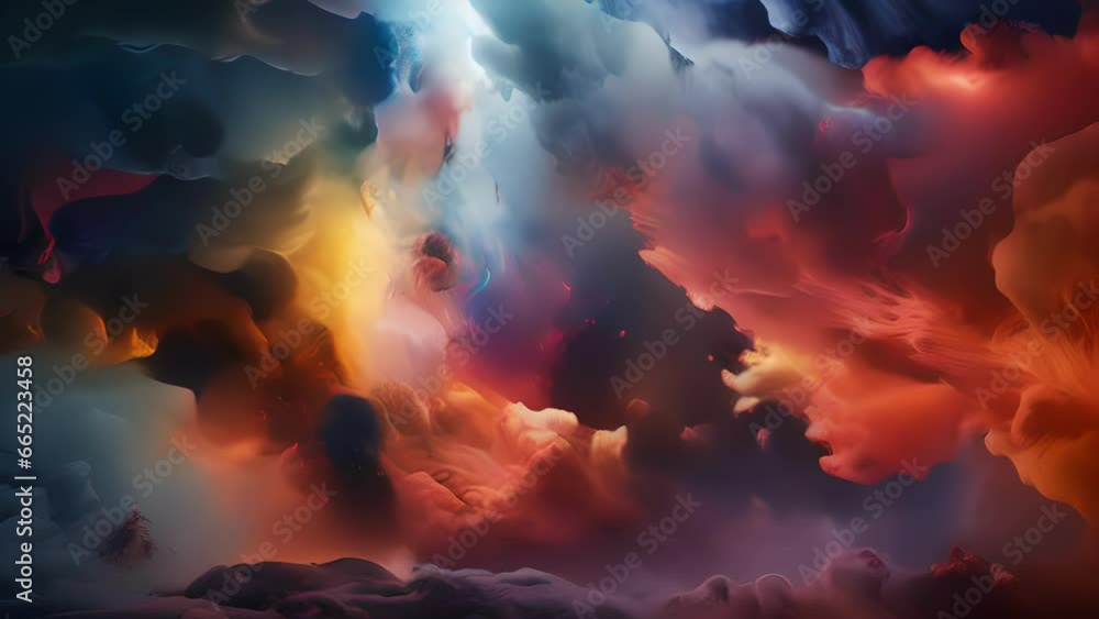 Poster experience a visual symphony of synesthesia, where sound and visuals intertwine to create an otherwo