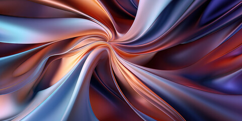 Abstract background with a captivating silk fabric swirl emanating from the center. Mesmerizing artistic concept